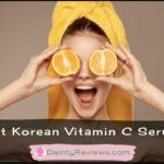 Korean model Vitamin C Serums with orange slices