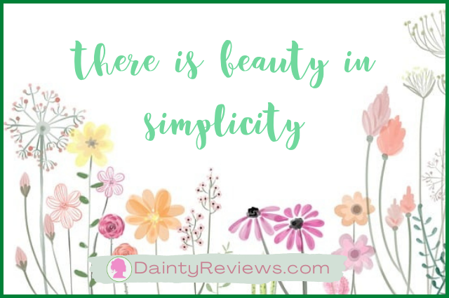 there is beauty in simplicity